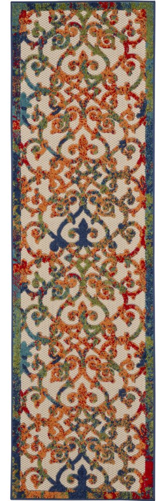 Rainbow Colored Indoor Outdoor Runner Rug